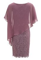 Cocktailkleid mit Überwurf