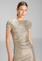Cocktailkleid aus foliertem Jersey