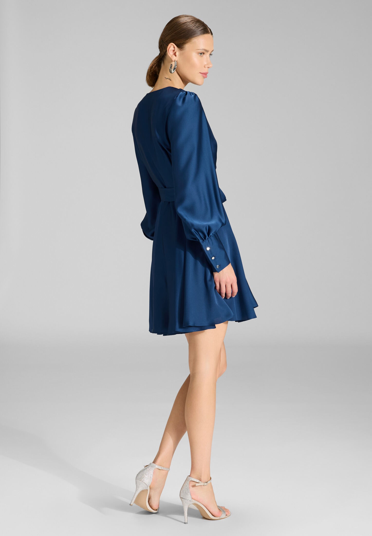 Cocktailkleid aus Satinchiffon