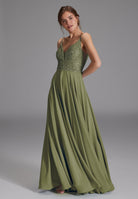 Abendkleid aus Materialmix