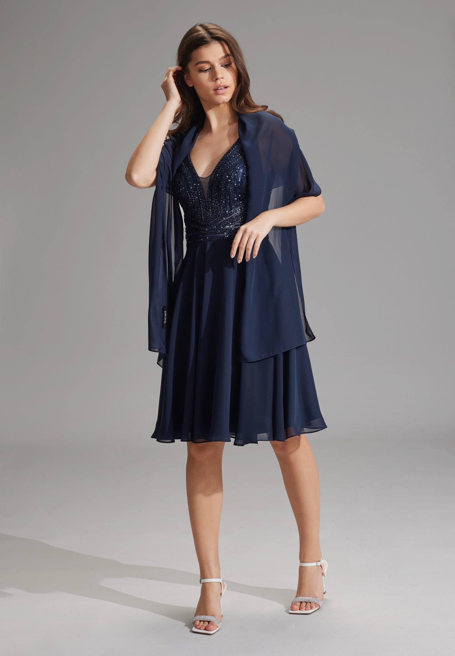Stola aus Chiffon