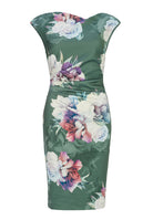Cocktailkleid aus bedrucktem Scuba