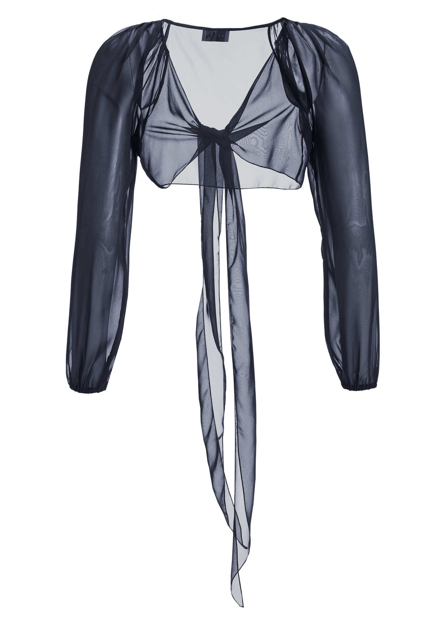 Wickelbolero mit langen Ärmeln