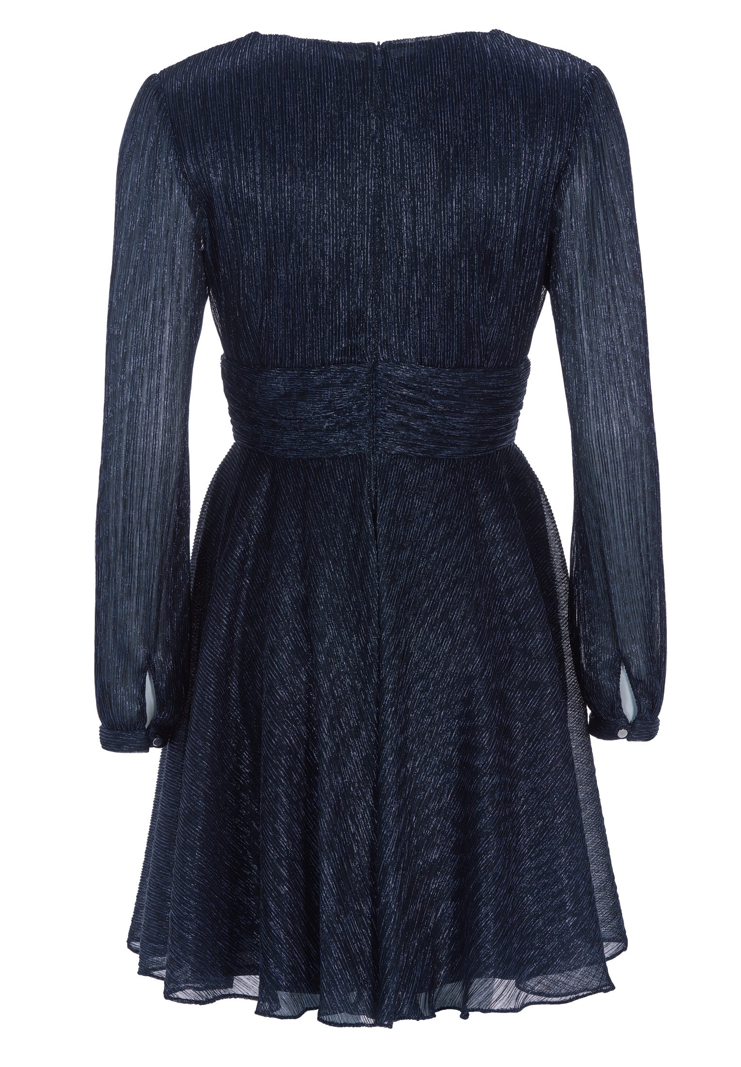 Kurzes Cocktailkleid aus Plissee Jersey