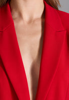 Oversized Blazer aus Crepe Jersey