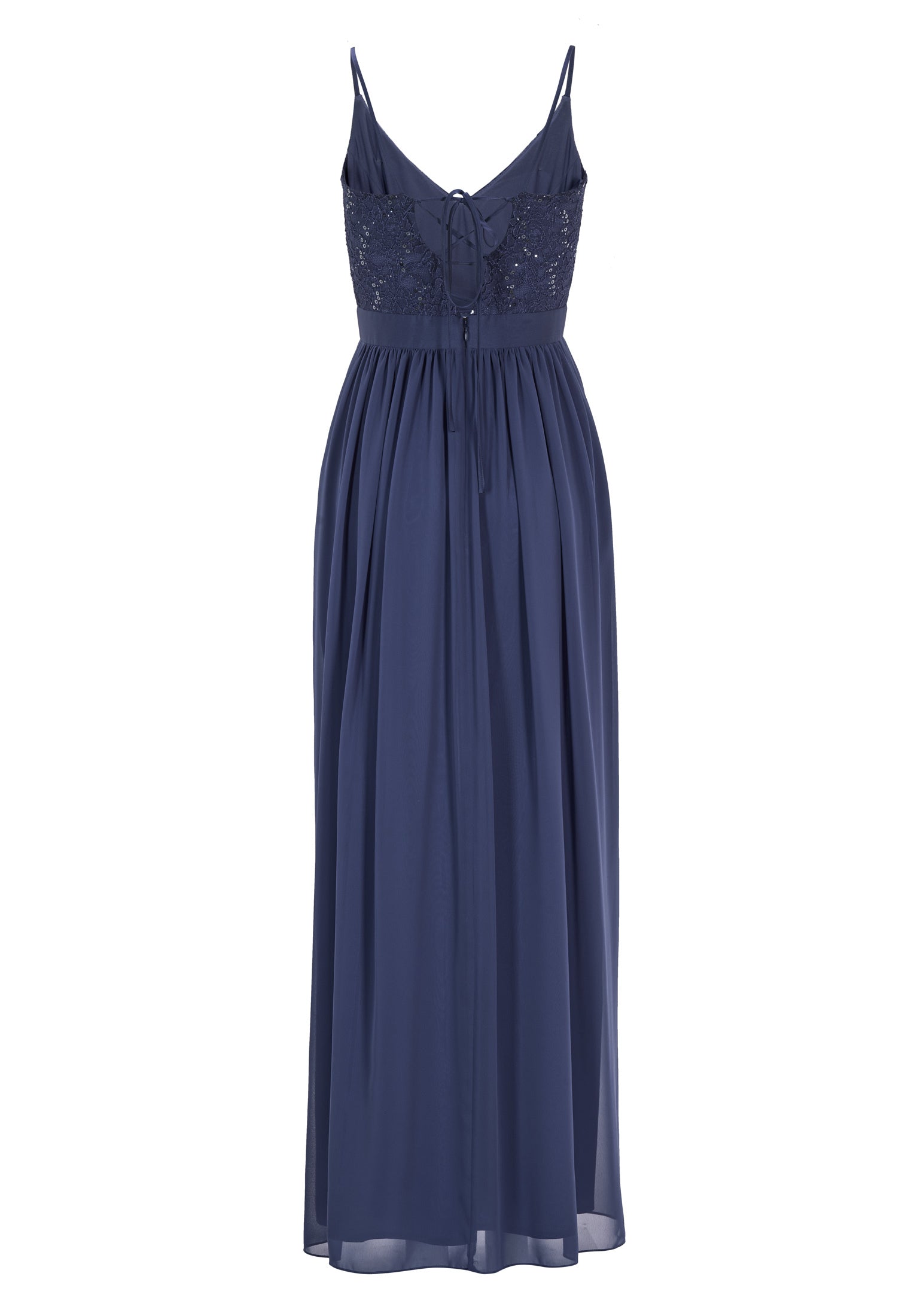 Abendkleid aus Spitze-Chiffon-Mix