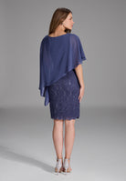 Cocktailkleid mit Überwurf