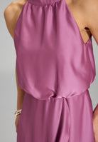 Cocktailkleid aus Satin mit Volant