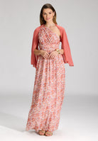 Stola aus Chiffon terracotta