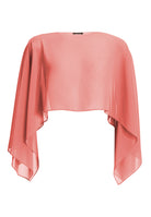 Schlupf-Stola aus Chiffon mit Ärmelschlitzen