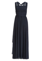 Abendkleid aus Mesh und Spitze mit verschiedenen Bindemöglichkeiten
