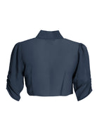 Chiffon Bolero mit Satin Blende