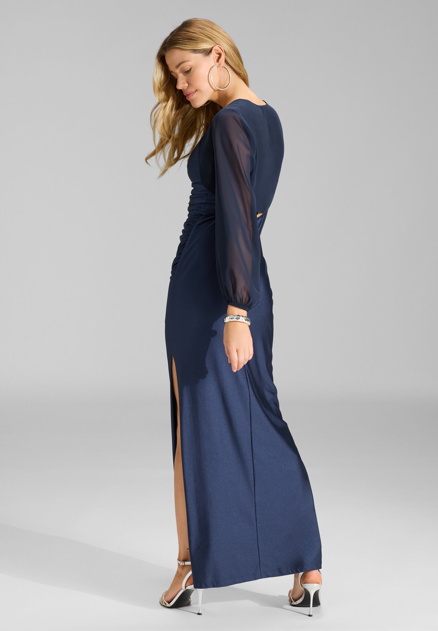 Chiffon Bolero mit blusigem Ärmel