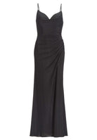 Figurbetontes Jerseykleid mit Beinschlitz