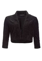 Bolero Jacke in Chenille Optik
