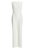 Jumpsuit aus Crepe Jersey mit Drapierung