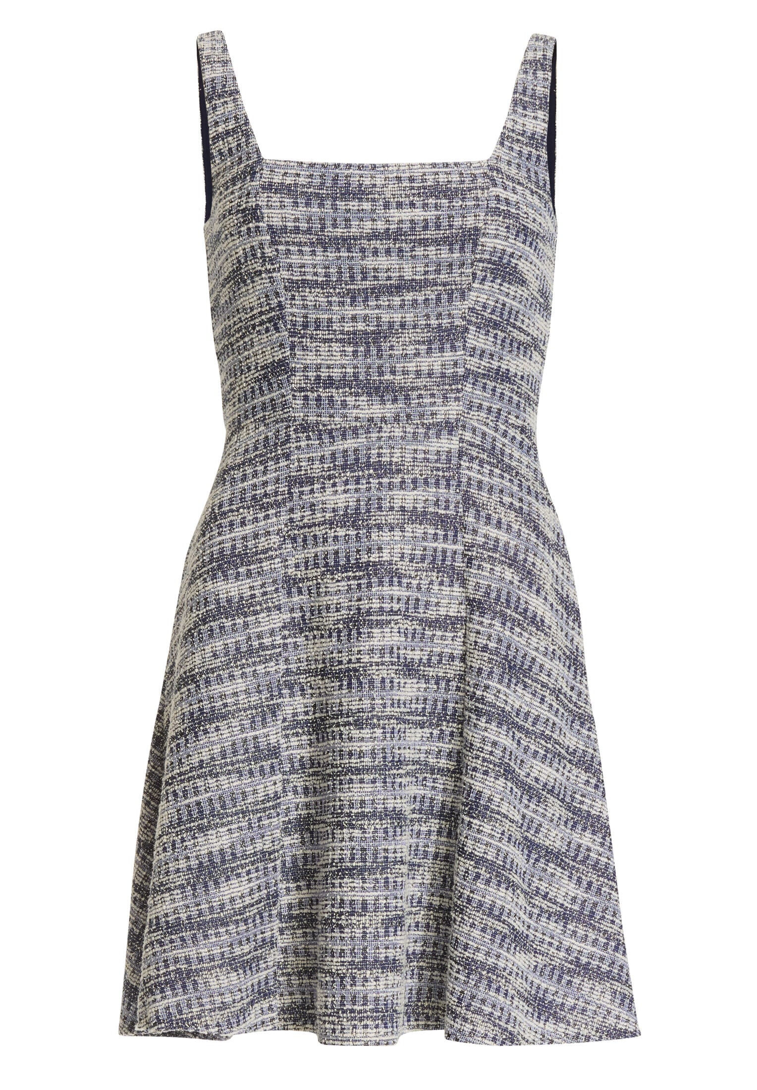 Kurzes Cocktailkleid mit Karree-Ausschnitt