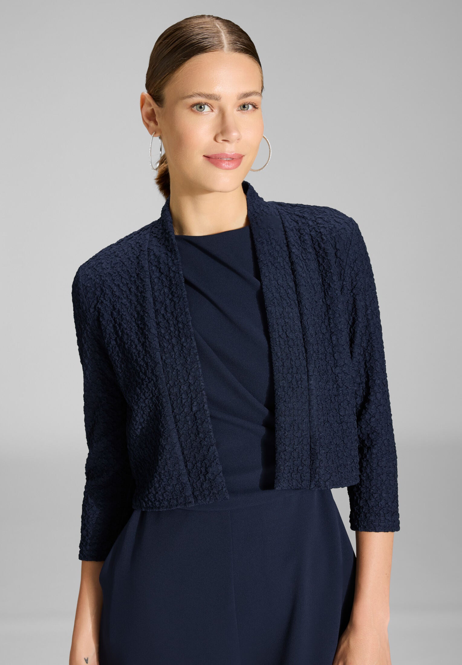 Bolero Jacke aus Jersey Cloque